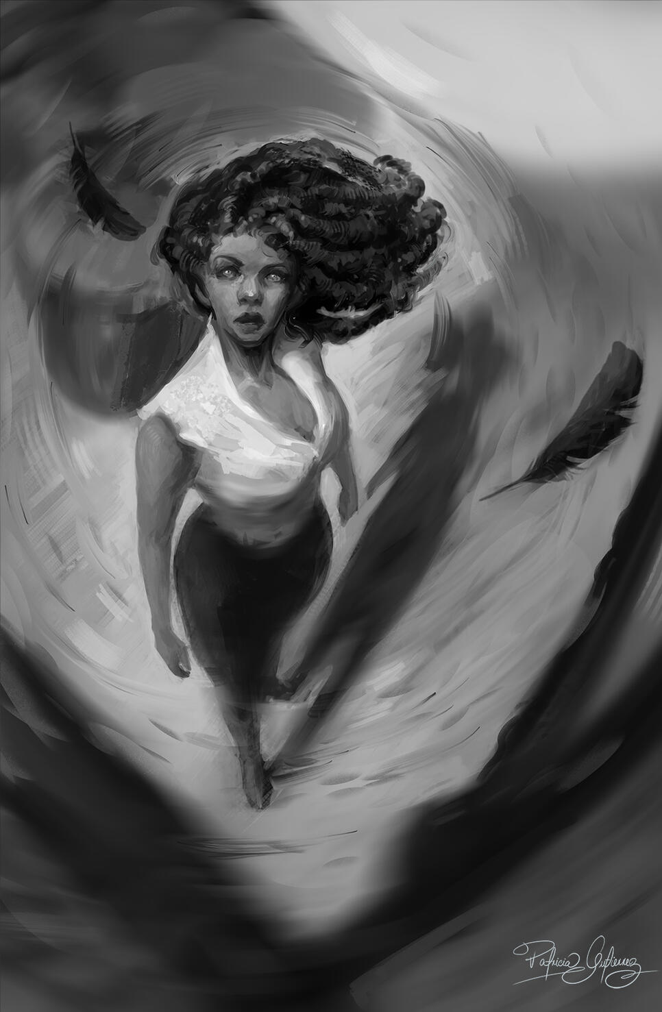 Xiala. Interior illustration for The Broken Binding&#39;s edition of Black Sun by Rebecca Roanhorse. AD: Petrik Leo