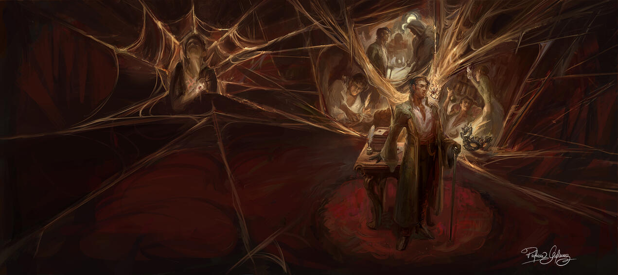 The Liar&#39;s Knot. Book cover for The Broken Binding. Art Director: Petrik Leo