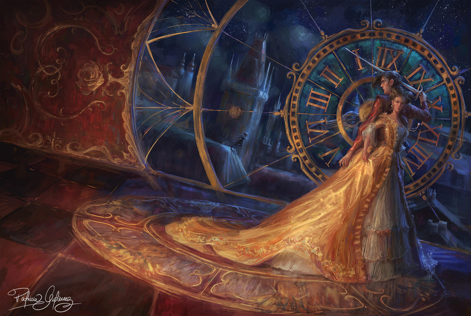 La Voleuse des Toits. Poster illustration for Rivka Publishing.