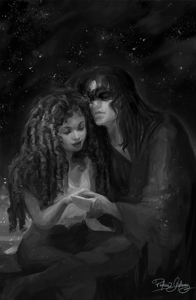 Stars. Interior art for The Broken Binding&#39;s edition of Black Sun. Art Directors: Petrik Leo and Eon Van Aswegen