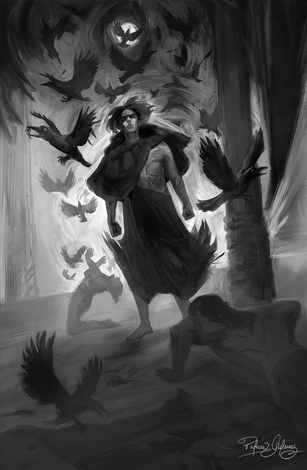 The calling. Interior art for The Broken Binding's edition of Black Sun. Art Directors: Petrik Leo and Eon Van Aswegen